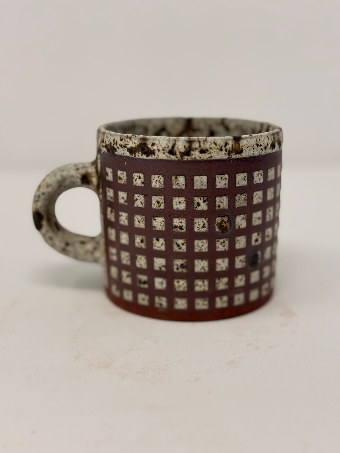 Small Square Red Velvet Mug