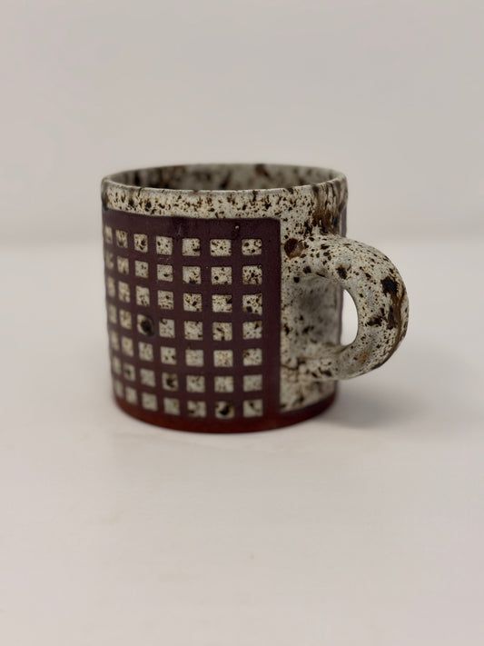 Small Square Red Velvet Mug