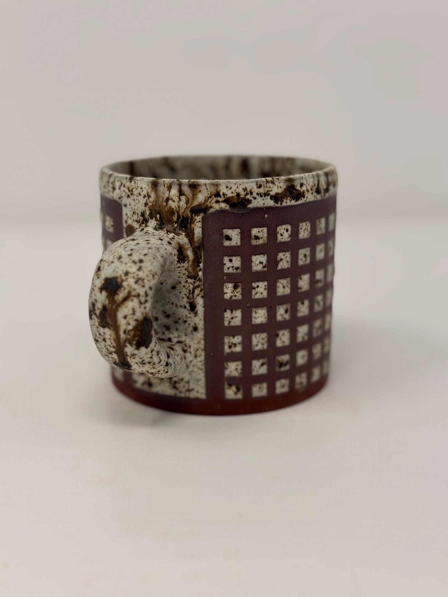 Small Square Red Velvet Mug