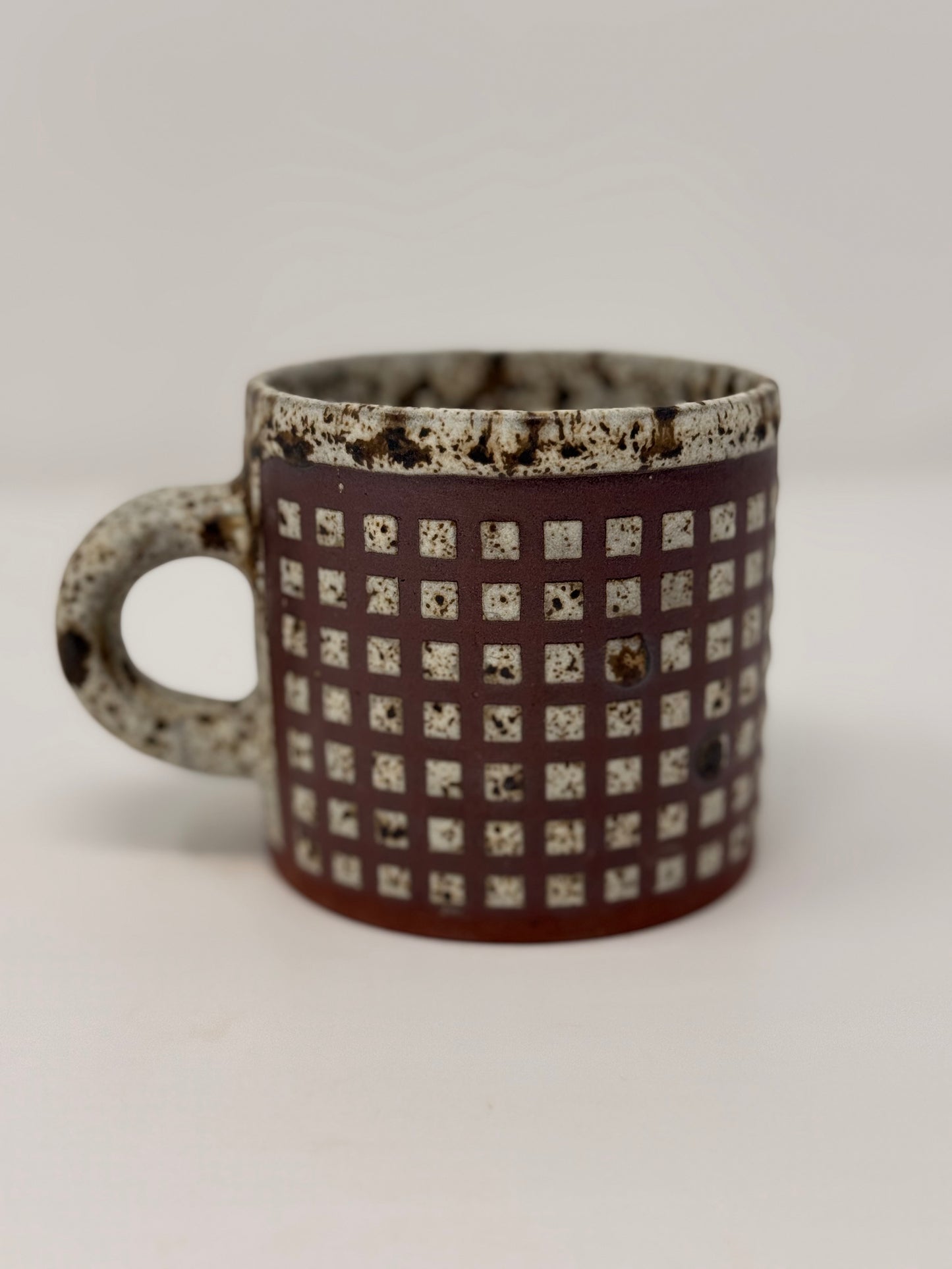 Small Square Red Velvet Mug